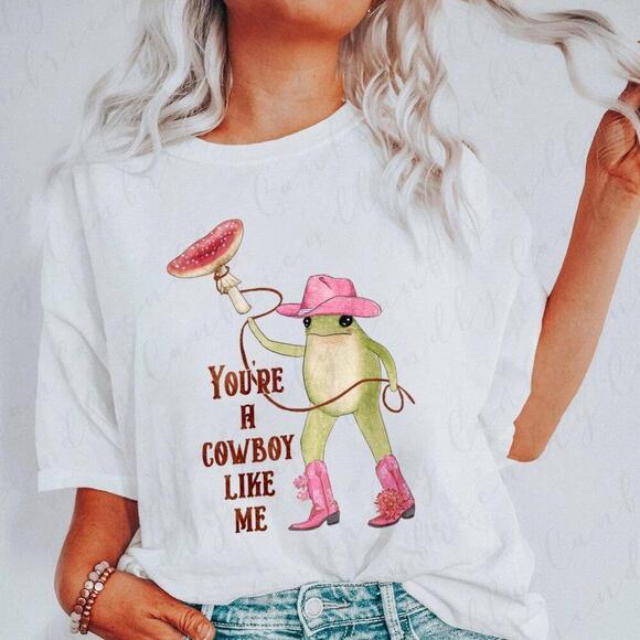 Other - Frog Meme Youre A Cowboy Like Me Retro Statement Humor Collector Classic
